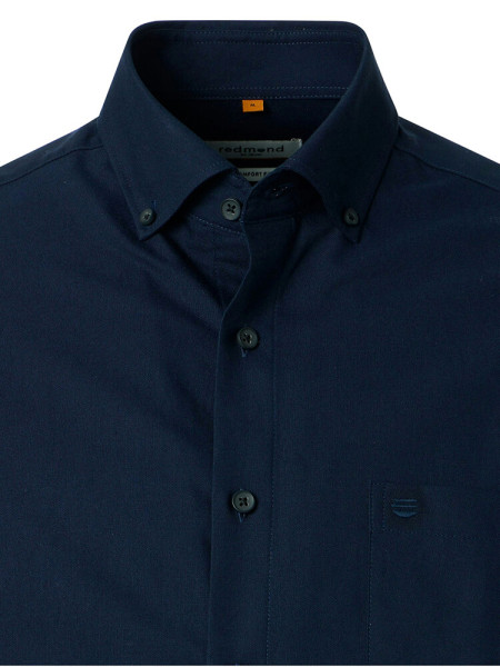 REDMOND Comfort Fit Chemise Marine Button-Down Fein Oxford - Vue 1