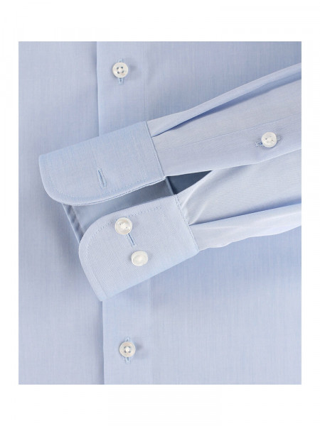 CASAMODA Comfort Fit Chemise Bleu clair Kent Popeline - Vue 2