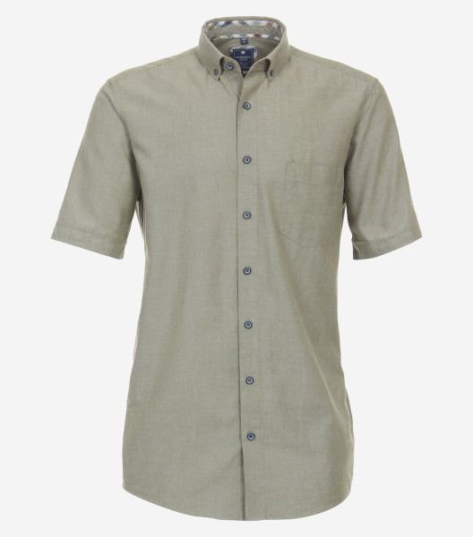 Chemise Redmond MODERN FIT BEAUX OXFORD vert avec col Button Down en coupe moderne