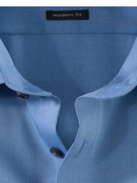 OLYMP Regular Fit Chemise Bleu moyen New Kent Chambray - Vue 1