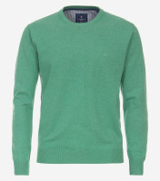 Pull Redmond REGULAR FIT TRICOTÉ vert avec col Col rond en coupe classique