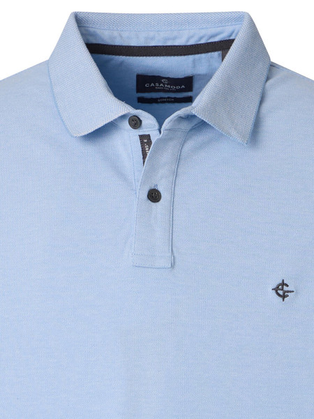 CASAMODA Polo Bleu clair Extrafeine Qualität - Vue 1