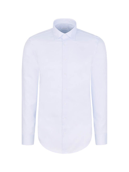 SEIDENSTICKER Slim Fit Chemise Bleu clair New Kent Struktur