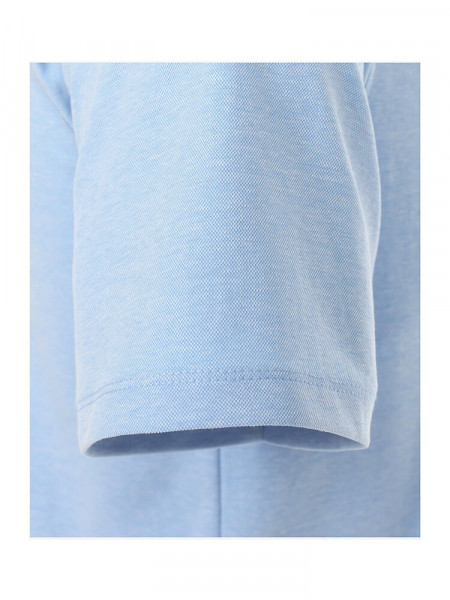 CASAMODA Polo Bleu clair Piqué - Vue 2