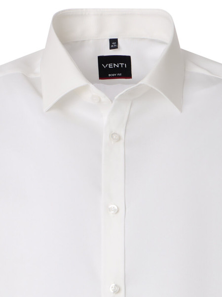 VENTI Slim Fit Chemise Beige clair Kent Popeline - Vue 1