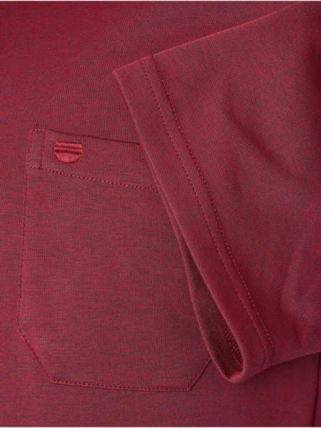 REDMOND Polo Rouge foncé Jersey - Vue 2