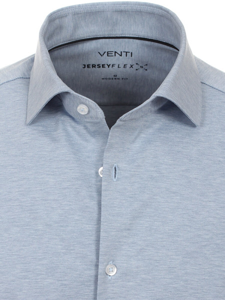 VENTI Regular Fit Chemise Bleu clair Kent Jersey - Vue 1