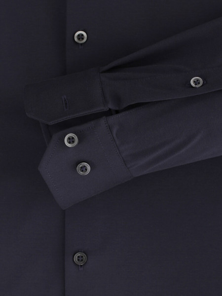 VENTI Slim Fit Chemise Bleu foncé Kent Jersey - Vue 2