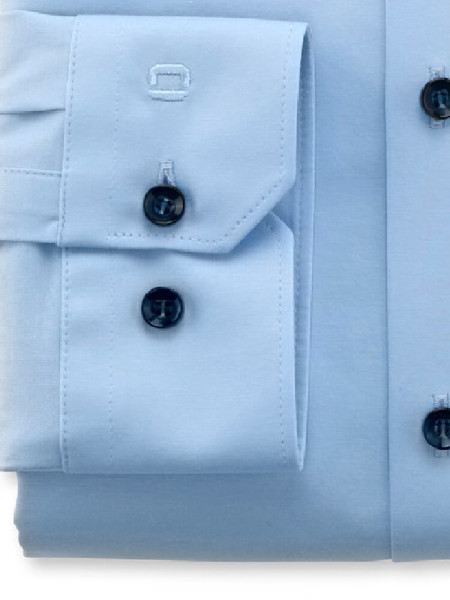 OLYMP Extra Slim Fit Chemise Bleu clair Urban Kent Jersey - Vue 1