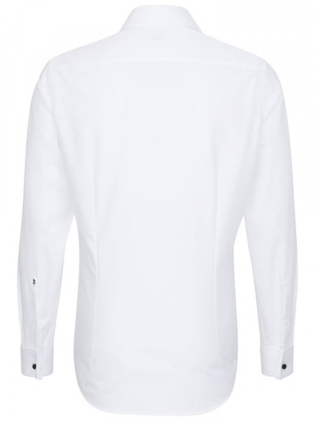 SEIDENSTICKER Slim Fit Chemise Blanc Business Kent Popeline
