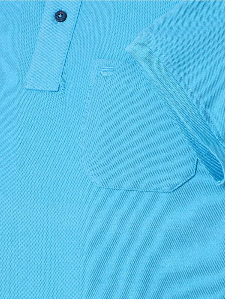 REDMOND Polo Bleu moyen Piqué - Vue 2