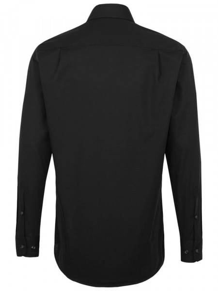 SEIDENSTICKER Regular Fit Chemise Noir Business Kent Popeline
