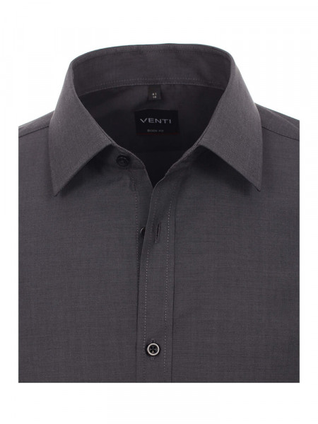 VENTI Slim Fit Chemise Anthracite Kent Popeline - Vue 1