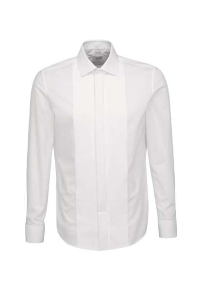 SEIDENSTICKER Tailored Fit Chemise Blanc Business Kent Popeline