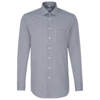Chemise Seidensticker REGULAR OFFICE bleu foncé avec col Business Kent en coupe moderne