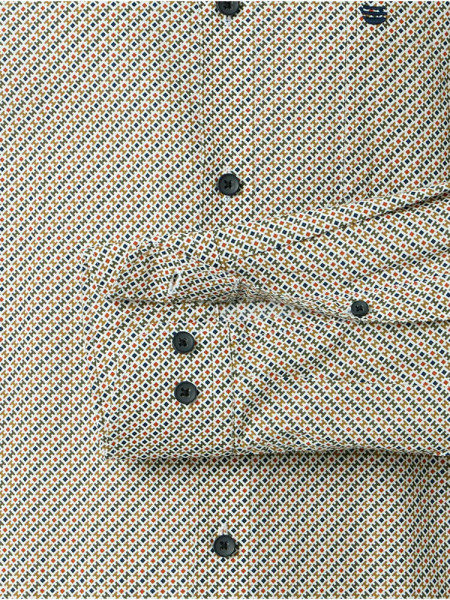 REDMOND Comfort Fit Chemise Marron clair Kent Print - Vue 2