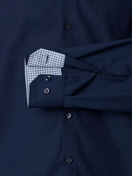 VENTI Regular Fit Chemise Marine Kent Popeline - Vue 2