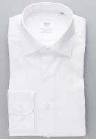 Chemise Eterna MODERN FIT TWILL blanc avec col Classic Kent en coupe moderne