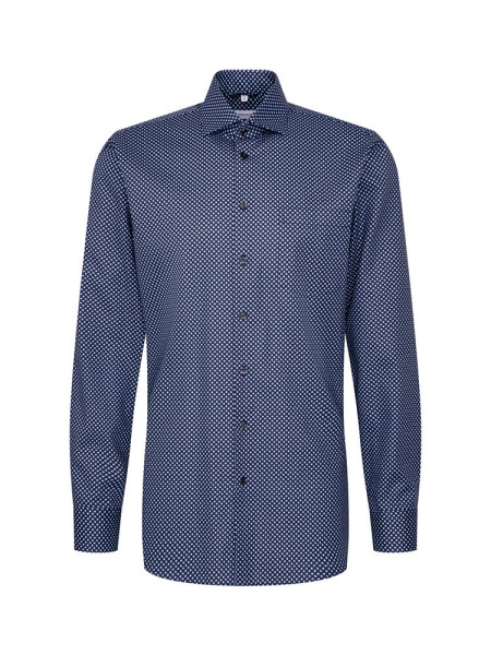 SEIDENSTICKER Regular Fit Chemise Bleu foncé New Kent Twill