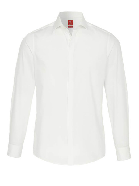 Chemise Pure SLIM FIT UNI POPELINE beige avec col cutaway en coupe étroite