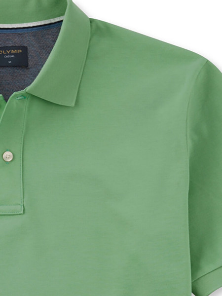 OLYMP Polo Vert Piqué