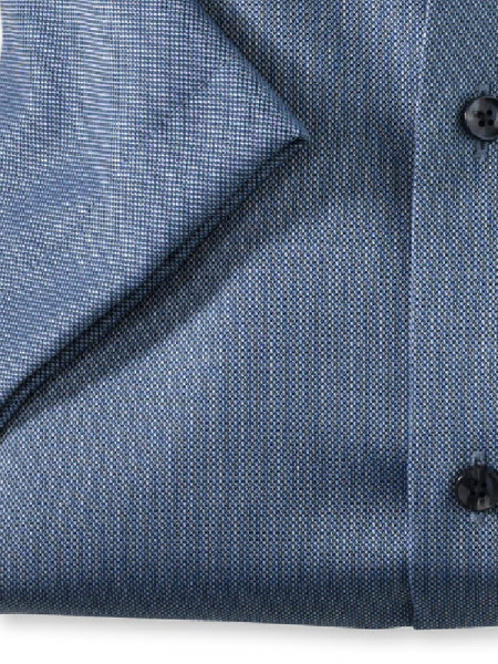 OLYMP Regular Fit Chemise Bleu foncé Global Kent Struktur - Vue 2
