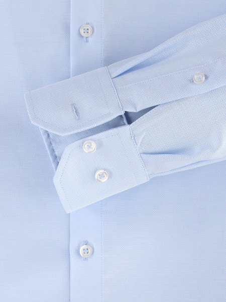 VENTI Regular Fit Chemise Bleu clair Stehkragen Popeline - Vue 2