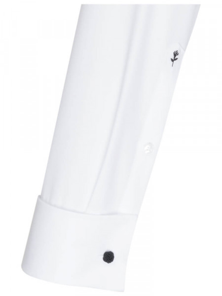 SEIDENSTICKER Slim Fit Chemise Blanc Business Kent Popeline - Vue 1