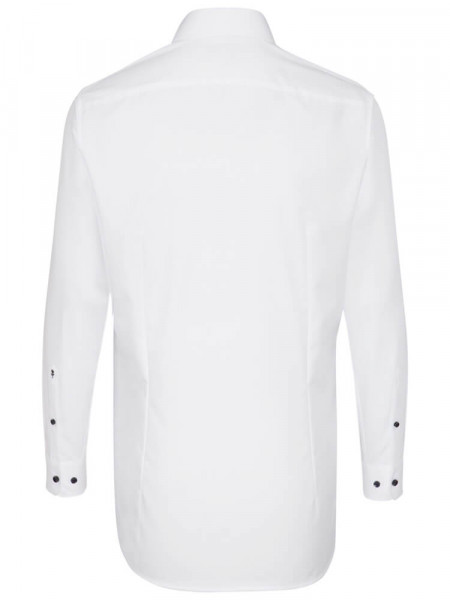 SEIDENSTICKER Tailored Fit Chemise Blanc Business Kent Popeline