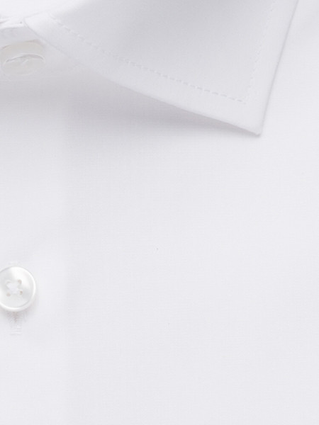 SEIDENSTICKER Slim Fit Chemise Blanc Business Kent Popeline - Vue 3