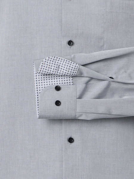 VENTI Comfort Fit Chemise Anthracite Kent Popeline - Vue 2