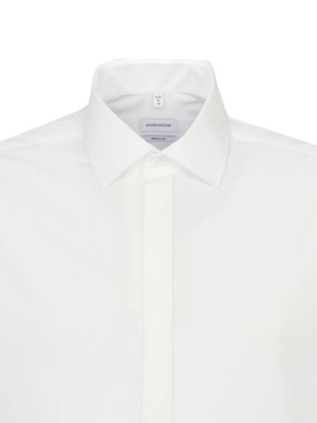SEIDENSTICKER Regular Fit Chemise Beige clair Business Kent Popeline - Vue 2