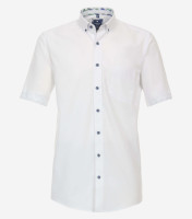 Chemise Redmond MODERN FIT BEAUX OXFORD blanc avec col Button Down en coupe moderne