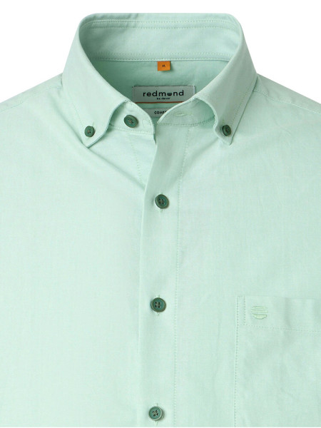 REDMOND Regular Fit Chemise Vert Button-Down Fein Oxford - Vue 1