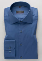 Chemise Eterna MODERN FIT UNI STRETCH bleu moyen avec col Classic Kent en coupe moderne