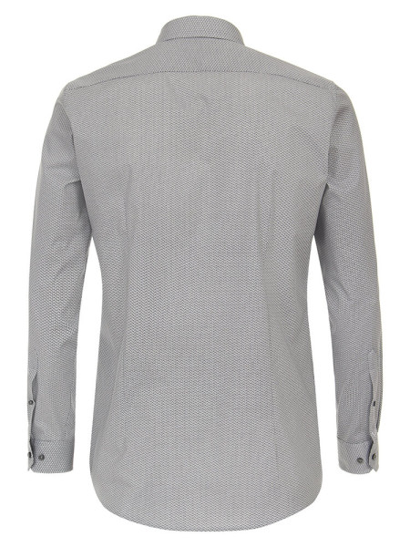 VENTI Slim Fit Chemise Noir Kent Easy Care