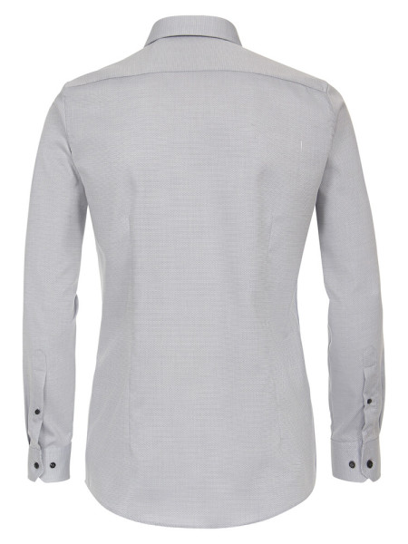 VENTI Slim Fit Chemise Gris Kent Easy Care