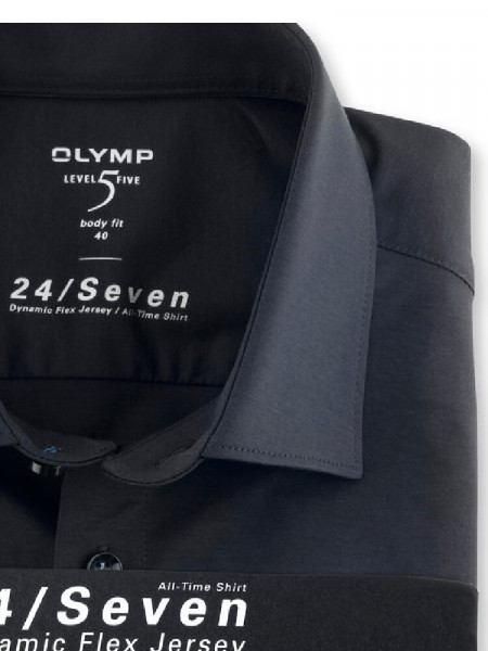 OLYMP Slim Fit Chemise Marine New York Kent Jersey