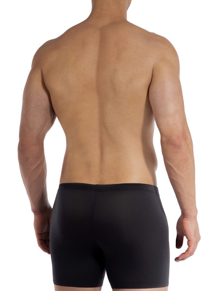 OLAF BENZ Regular Fit Noir Microfaser