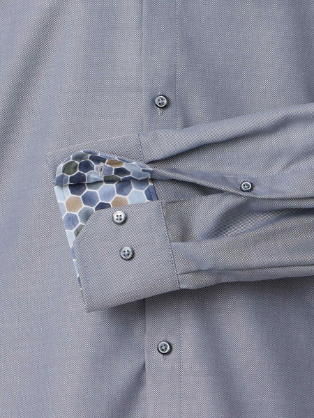 VENTI Regular Fit Chemise Anthracite Kent Popeline - Vue 2