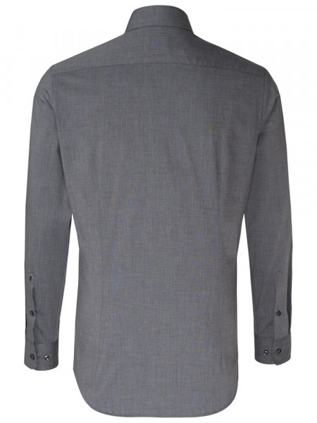 SEIDENSTICKER Tailored Fit Chemise Anthracite Business Kent Fil à Fil