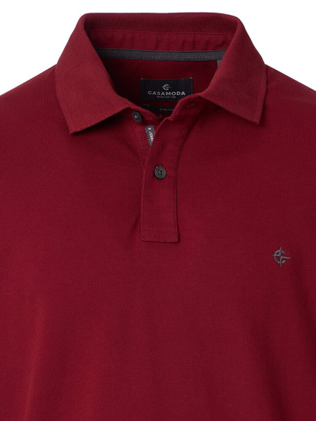 CASAMODA Polo Rouge foncé Extrafeine Qualität - Vue 1