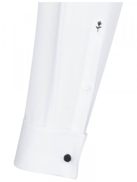 SEIDENSTICKER Regular Fit Chemise Blanc Business Kent Popeline - Vue 1