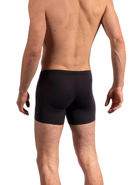 OLAF BENZ Regular Fit Noir Microfaser