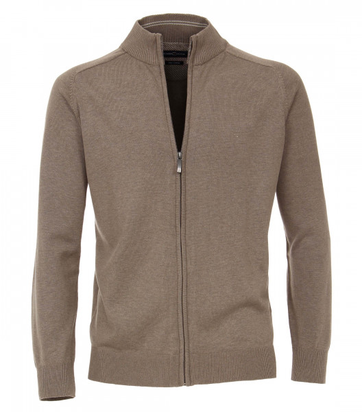 Cardigan CASAMODA marron clair en coupe classique