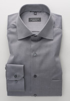 Chemise Eterna COMFORT FIT TWILL marron  avec col Classic Kent en coupe classique