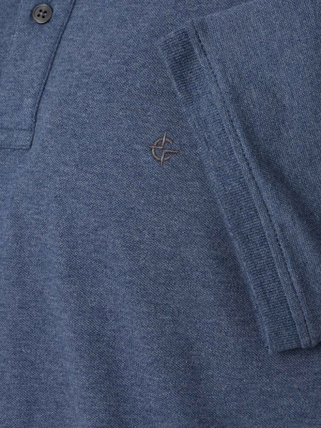 CASAMODA Polo Bleu foncé Extrafeine Qualität - Vue 2