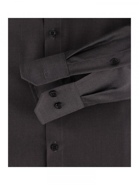 VENTI Regular Fit Chemise Anthracite Kent Popeline - Vue 2