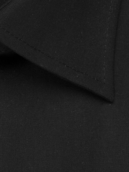 SEIDENSTICKER Regular Fit Chemise Noir Business Kent Popeline - Vue 3