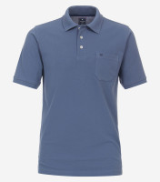 Polo Redmond REGULAR FIT JERSEY bleu moyen avec col Col montant en coupe classique